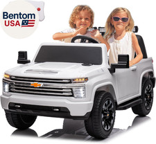 24V 4WD Kids Ride on Car for Big Kid, Battery Powered Licensed Chevrolet Silvera