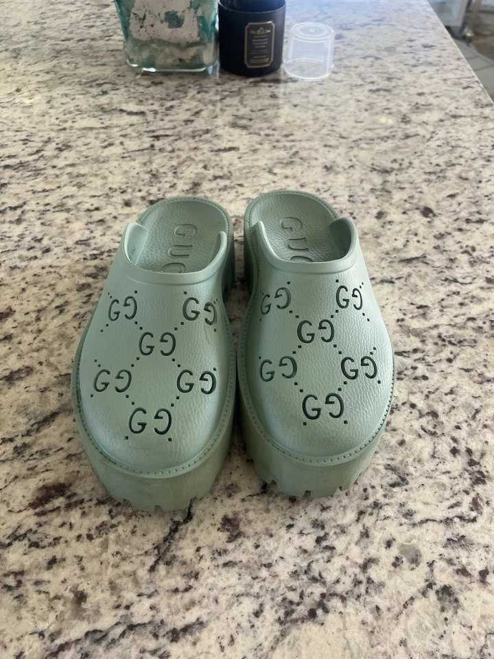 Gucci Leather Mules Clogs Size 40 Pre-owned Designer Shoes - Image 4 of 4