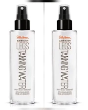 2 Pack Sally Hansen Airbrush Legs Tanning Water, 6.7 fl oz Spray Tan Self Tanner