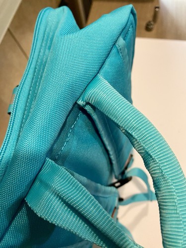Lego Stein Rucksack - blau mit gelbem Innenraum - Schule Freizeit - Bild 15 von 24