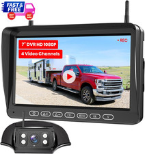 RV Backup Camera for Furrion Pre-Wired 7" 1080P Split Screen 170  IR Night Visio