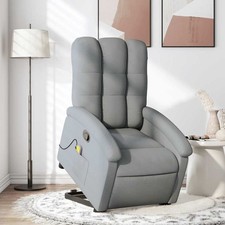 Stand Up Massage Recliner Chair Light gray