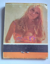 Rare Vintage Matchbook Sexy Beautiful Blonde Pin Up Girl Port Loring Owen Davis