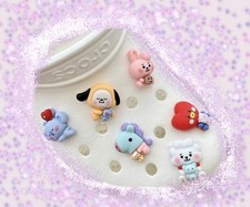 s&uuml;&szlig;e BT21 einfarbige Kroko Charms/Schuh Charms BTS
