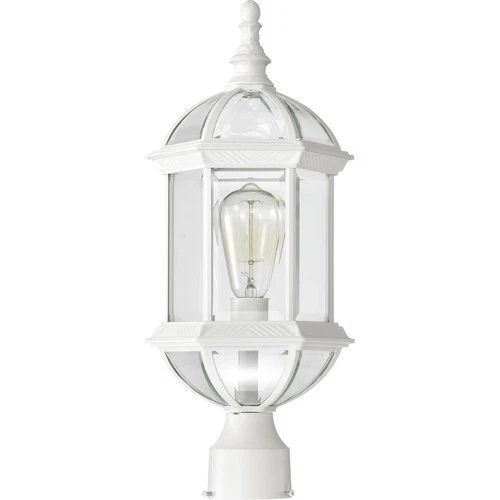 Nuvo Lighting 60/4974 Boxwood 1 Light 19 inch White Outdoor Post Light - Picture 2 of 5