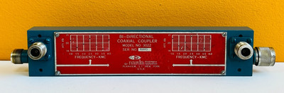 Narda 3022 1.0 to 4.0 GHz, 20 dB, 1.15 VSWR, 500 W, Directional Coupler. Tested!
