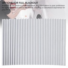 C-RV Pleated Blinds Shade Touch Fastener Non Woven Blackout Window Blinds Shades