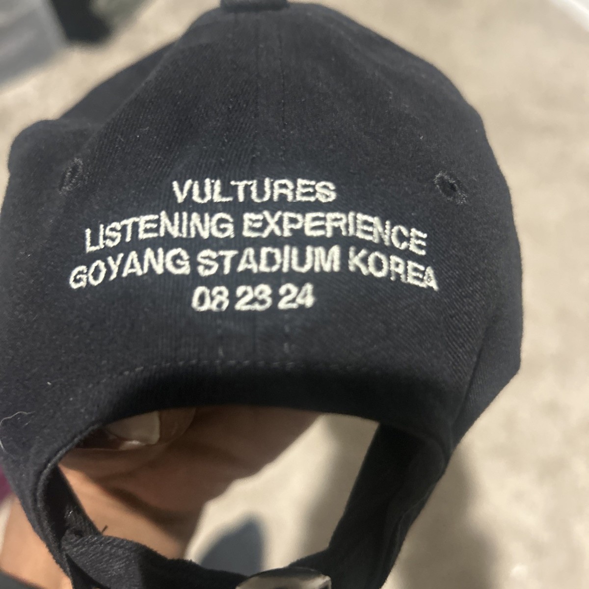 Kanye West VULTURES Korea Exclusive Hat Black Adjustable Yeezy