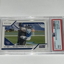 2021 Score Football #C19 AJ Brown Celebration Showcase /100 PSA Mint 9