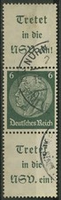 Deutsches Reich Zusammendrucke 1939 Hindenburg S 192 gestempelt