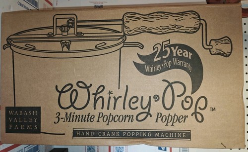 Whirley Pop 6 Quart Stovetop Popcorn Popper & Amish Country Oil & Toppings