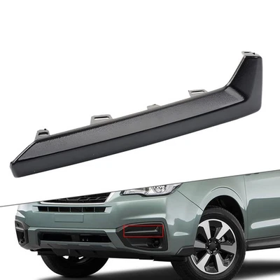 Links Nebelscheinwerfer-Zierleiste glänzend Schwarz für Subaru Forester 2017-18 - Image 1 of 4