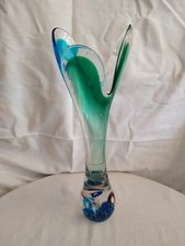 Vaso Murano Vintage Murrine  Vetro Sommerso Anni 60