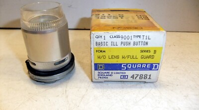 Square D Basic Illuminated Push Button w/out Lens w/Full Guard 9001-T1L