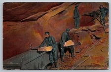 Red Ore Mine in Birmingham, Alabama. 1911 Postcard