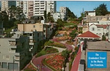 THE CROOKEDEST STREET IN THE WORLD, SAN FRANCISCO, CA -  PC1230
