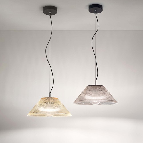 Lampadario a sospensione con vetro fumè a 1 luce per cucina FB-0143 - Picture 2 of 3