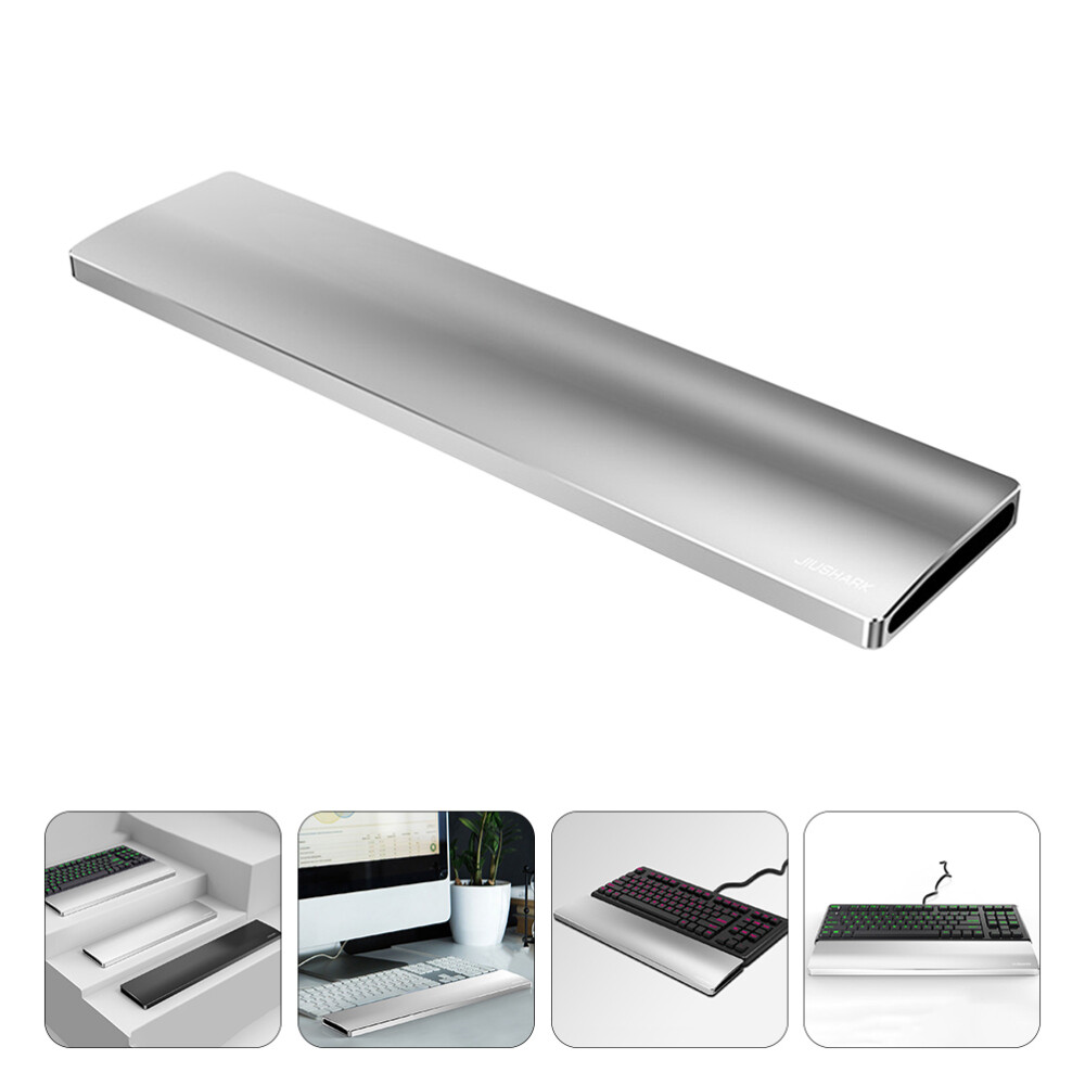 Aluminum Alloy Mechanical Keyboard Wrist Rest in Silver