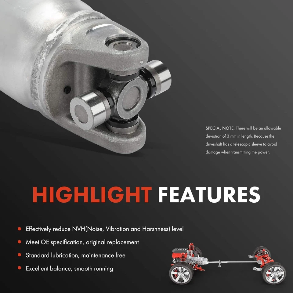 Conjunto de eje de transmisión trasero para Chevrolet Tahoe GMC Yukon 08-13 Cadillac tracción trasera Foto 4 de 4