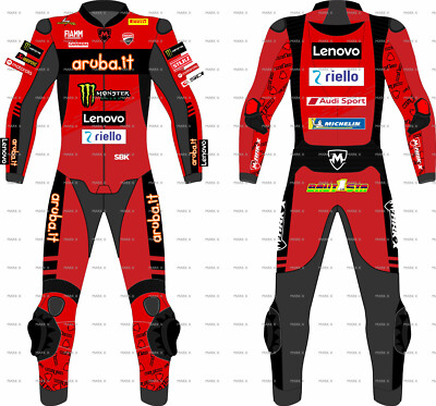MarkX 2025 MotoGP Leather Racing Suit Men Sports Riding CE Armor Motorcycle Gear