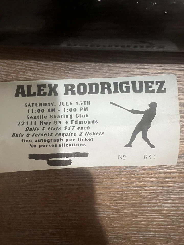 New York Yankees Alex Rodríguez Firmado Tamaño Completo Rawlings BigStick Pro Modelo Bate Foto 4 de 4
