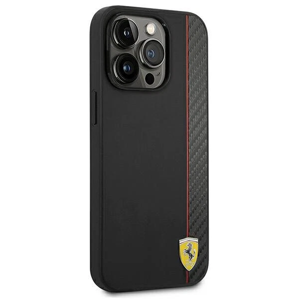Phone Case IPHONE 14 Pro Max Ferrari Plastic Black Logo