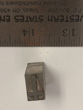 Vintage Letterpress Block / Cut (Kelsey , C&P) ( Backwards Cross Hail Satan ) B3