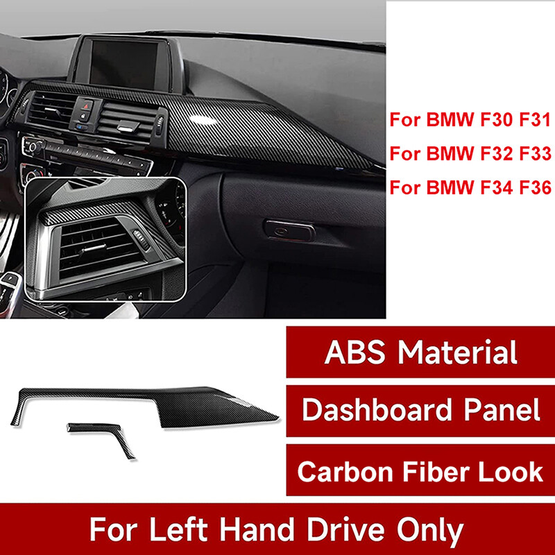 Fit BMW F30 320i 340i 2012-2019 Carbon Fiber Center Console