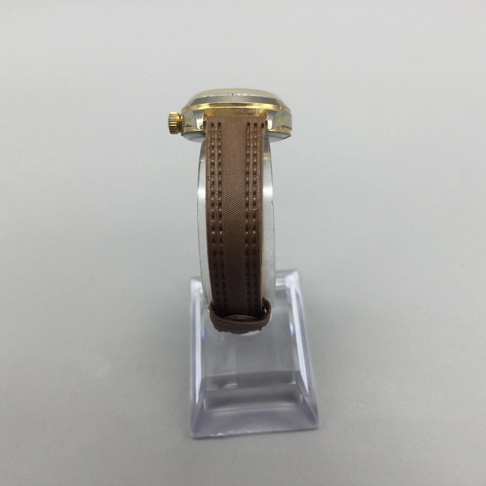 Reloj Regency Vintage Mujer 26mm Tono Dorado Esfera Marrón Cuerda Manual Foto 4 de 4