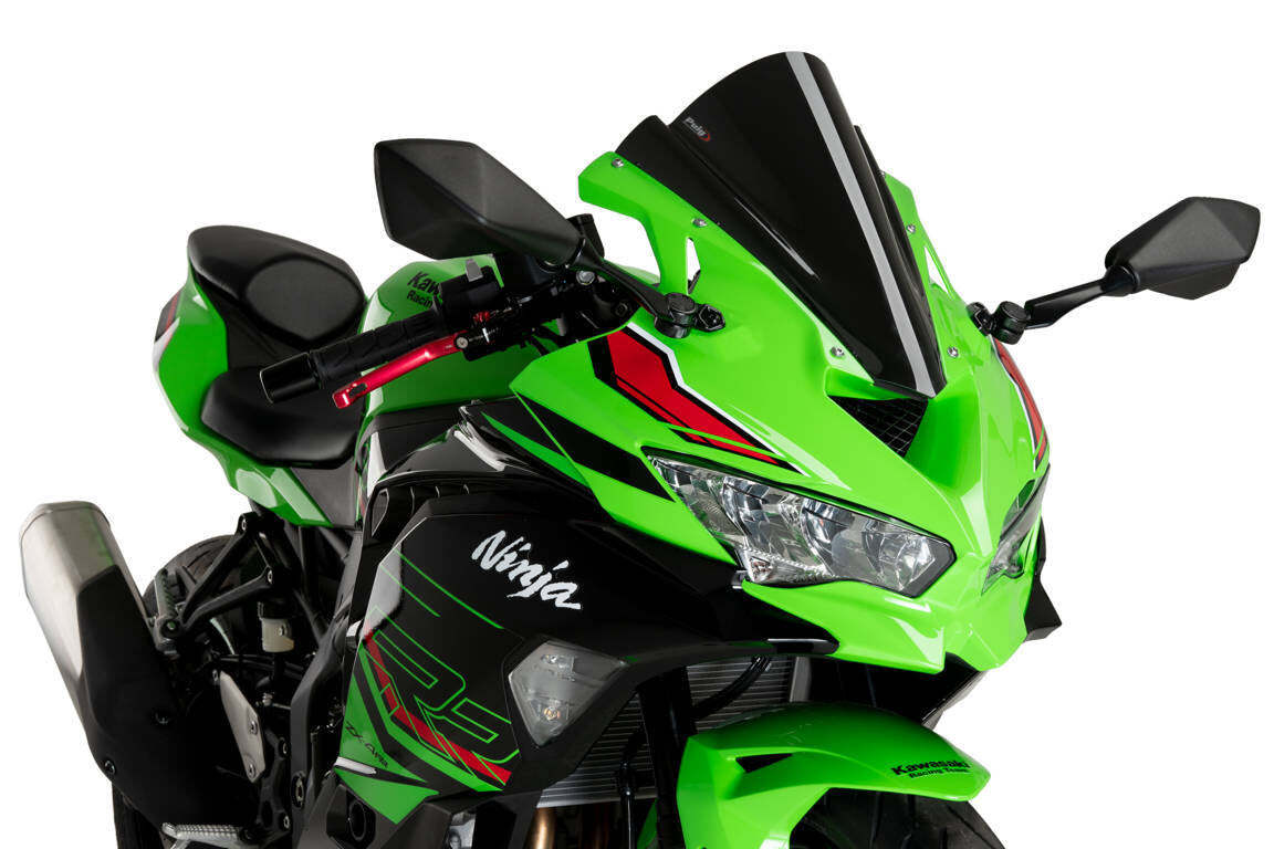 Puig Z-Racing Screen Black (Opaque) For Kawasaki Ninja ZX-4R