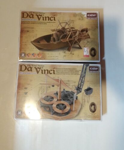 Da Vinci Series Paddle Boat & Flying Pendulum Clock Model Kits New 2009 & 2016 - Picture 1 of 4