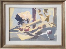 MENEGHESSO PAOLO (Padova, 1932 - 2019) FIORI SECCHI olio su tela 1980 cm. 60 x 5