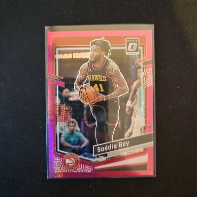 2023-24 Donruss Optic Saddiq Bey Hyper Pink #21 Hawks   L37