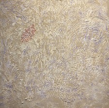 RONAK MOSHIRI - THE VERB OF THE BIRDS III - MIXED ON CANVAS - 50x50 - 2017