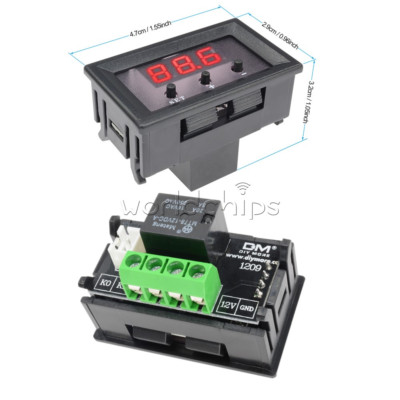 W1209 DC 12V Digital LED Thermostat -50-110°C Temperature Controller Sensor Case