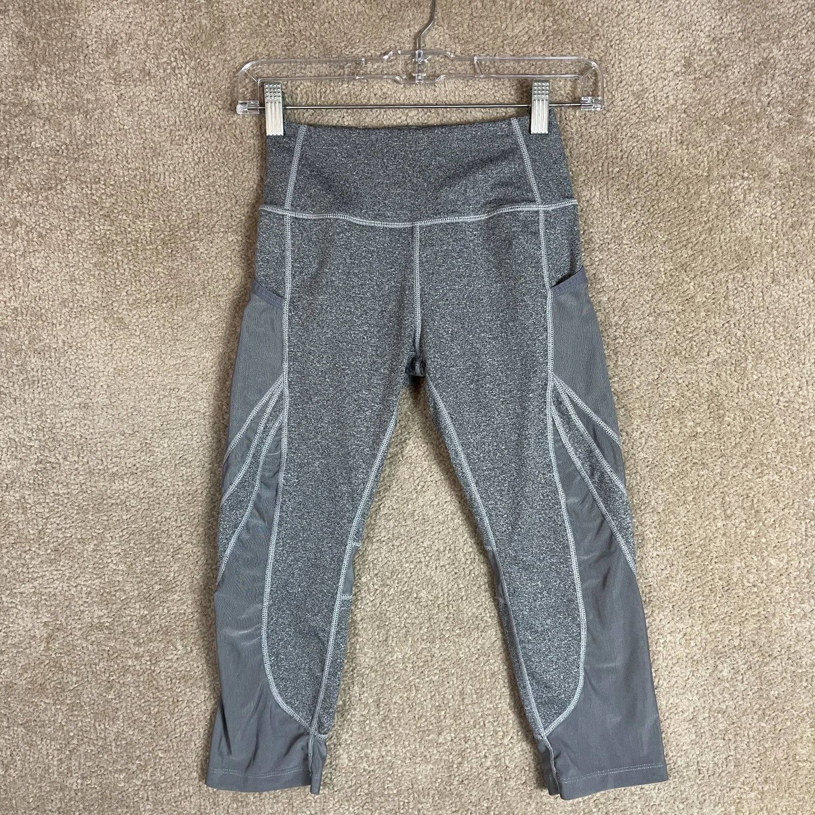 gymshark sleek sculpture cropped dry moisture side pocket leggings