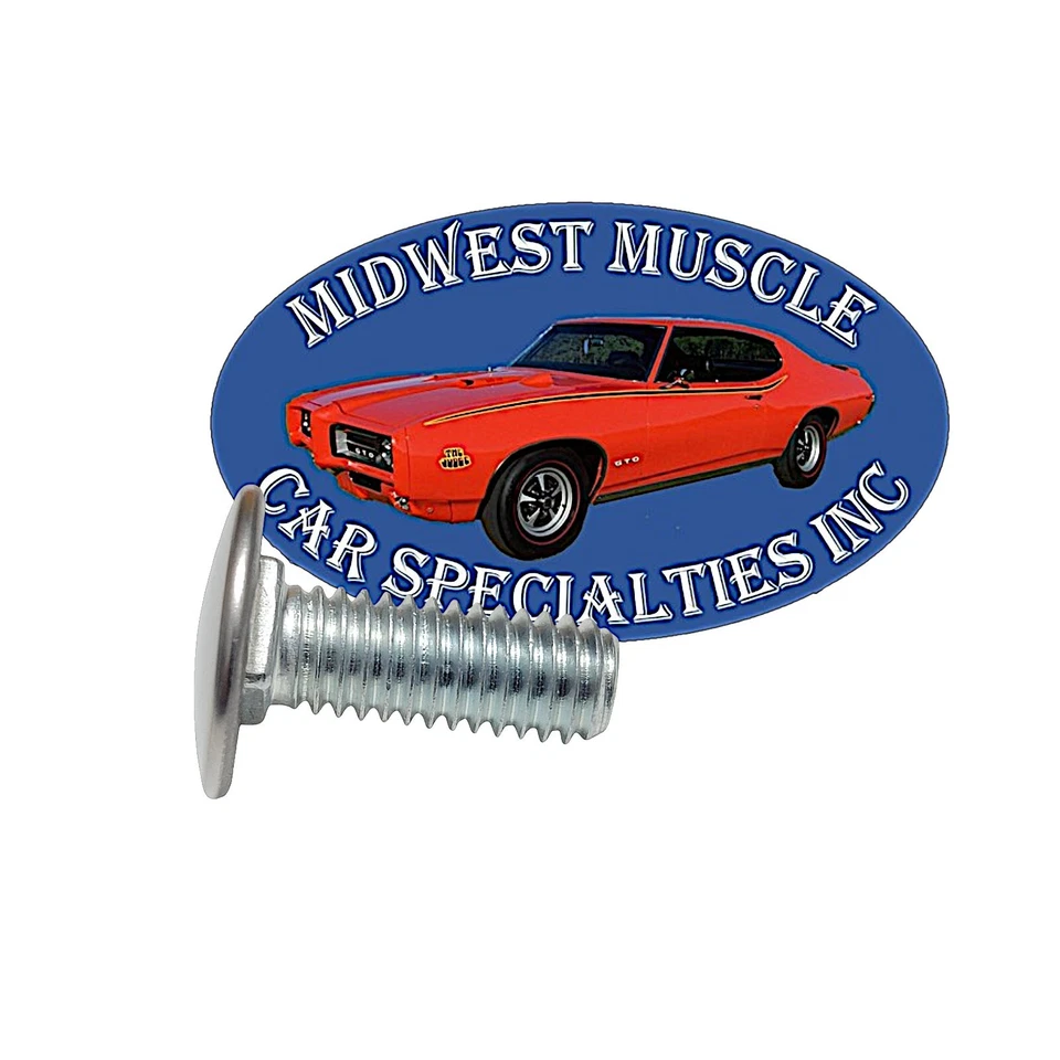 Pan Head Stainless Steel Capped Bumper Bolts 3/8" x1" For Dodge Chrysler 6pc B77 - Image 2 of 4