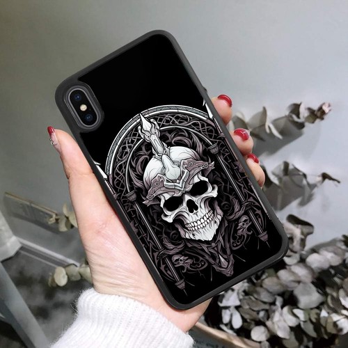 Trendy Cover Black screeching skull For Motorola Moto Google Pixel OnePlus - Picture 15 of 25