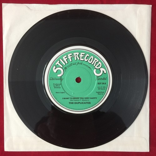 THE RUMOUR aka THE DUPLICATES I Want To Make You Very Happy 7” 45 Stiff UK MINT