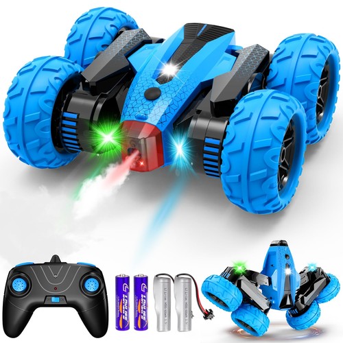 RC Cars 2.4GHz Fast Stunt RC Car 4WD Double Sided 360° Rotating RC Trucks wit...