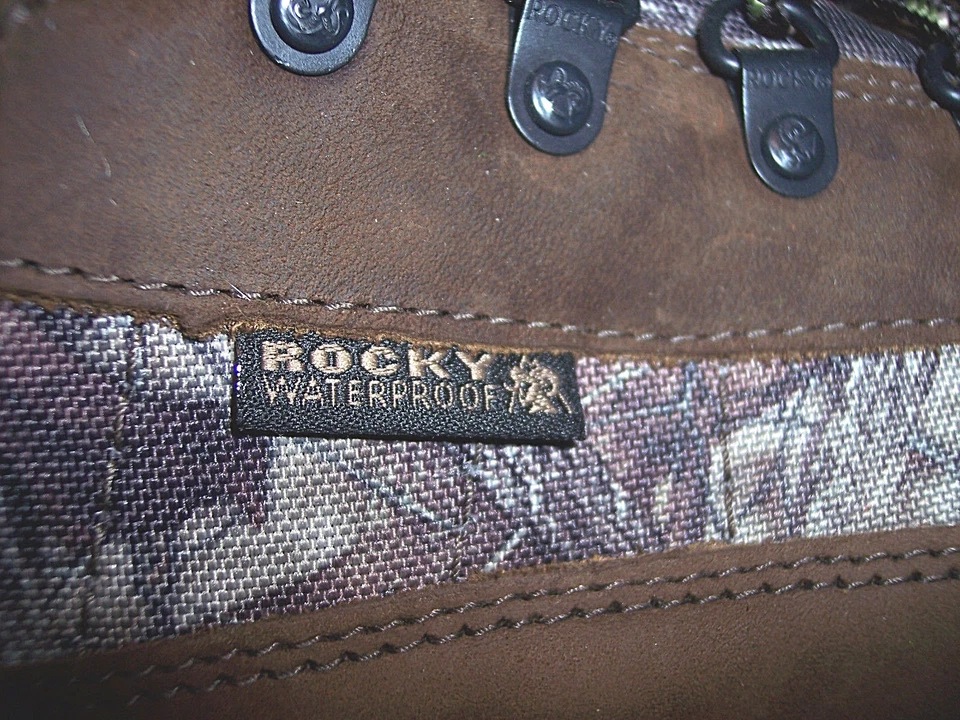Rocky Waterproof Boots Camo Hunting Boots Mens 9 Regular Insulated Boots 800 Gr. - Image 4 of 4