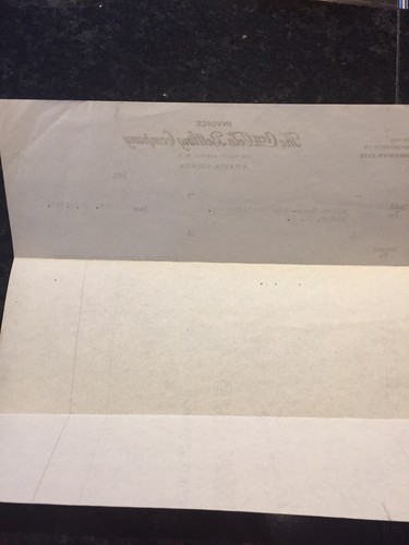 Vintage COCA-COLA COKE 1937 Invoice. Atlanta, Georgia - Picture 7 of 7