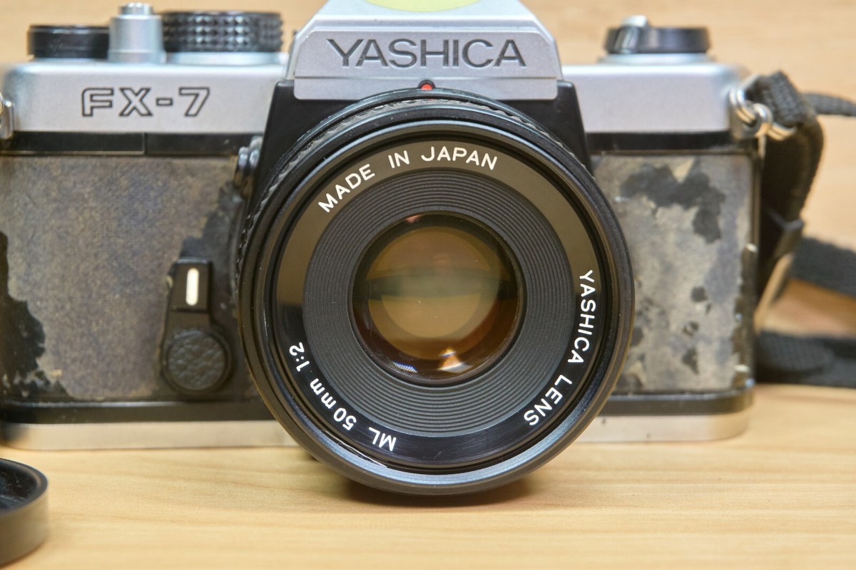 ヤシカFX-7（北米向け輸出仕様）／ML50mmf2付【実写確認済整備品】 Yashica FX-7 35mm SLR Film Camera, with Yashica 50mm f2 Lens, Made
