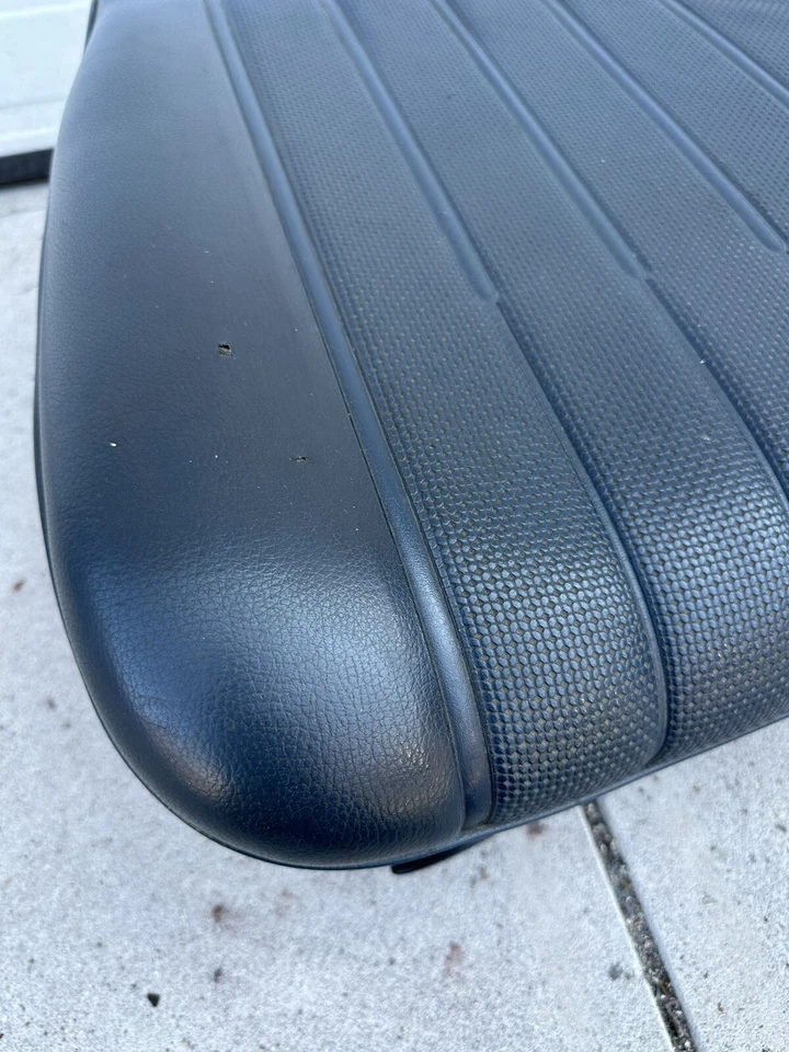 Cojín asiento inferior conductor Mercedes 300SD 560SEL 79-91 con cubierta base azul Foto 3 de 4