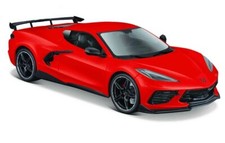 Maisto 1:24 1/24 2020 Corvette Stingray Coupe High Wing Red Model Car M31534