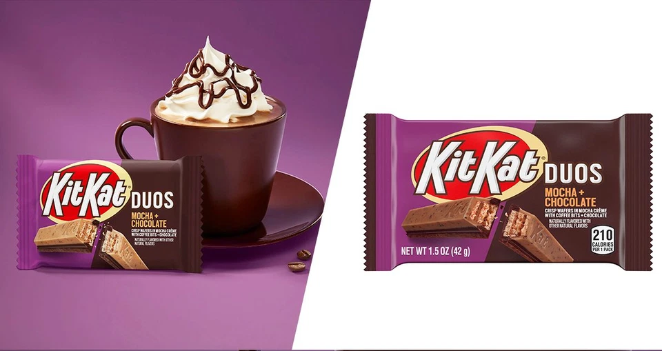 KIT KAT DUOS, Mocha & Chocolate, Crisp Wafers, 1.5-Ounce, (Choose: 6 Or 12 Bars) - Image 2 of 3