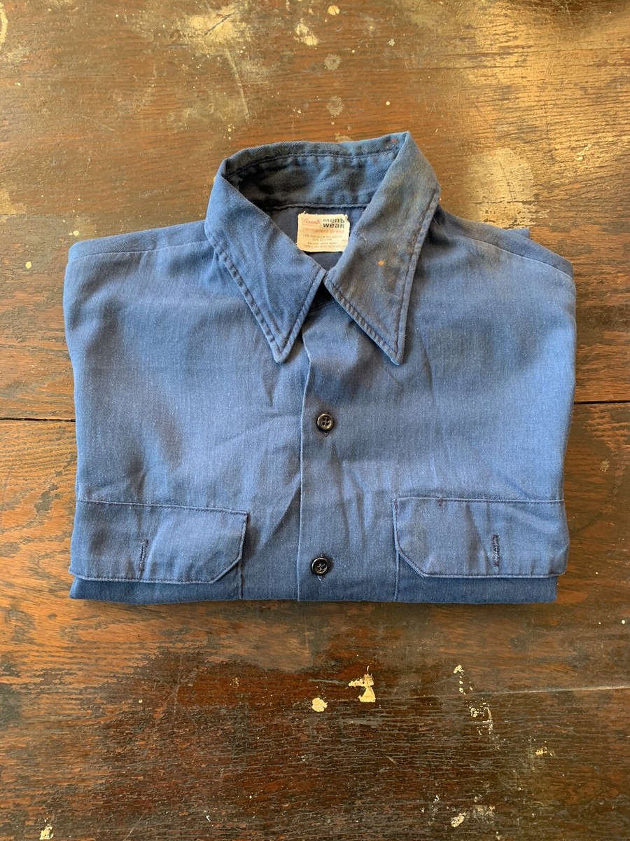 Vintage 1970s Grant's Men's Wear Work Shirt Medium | eBay