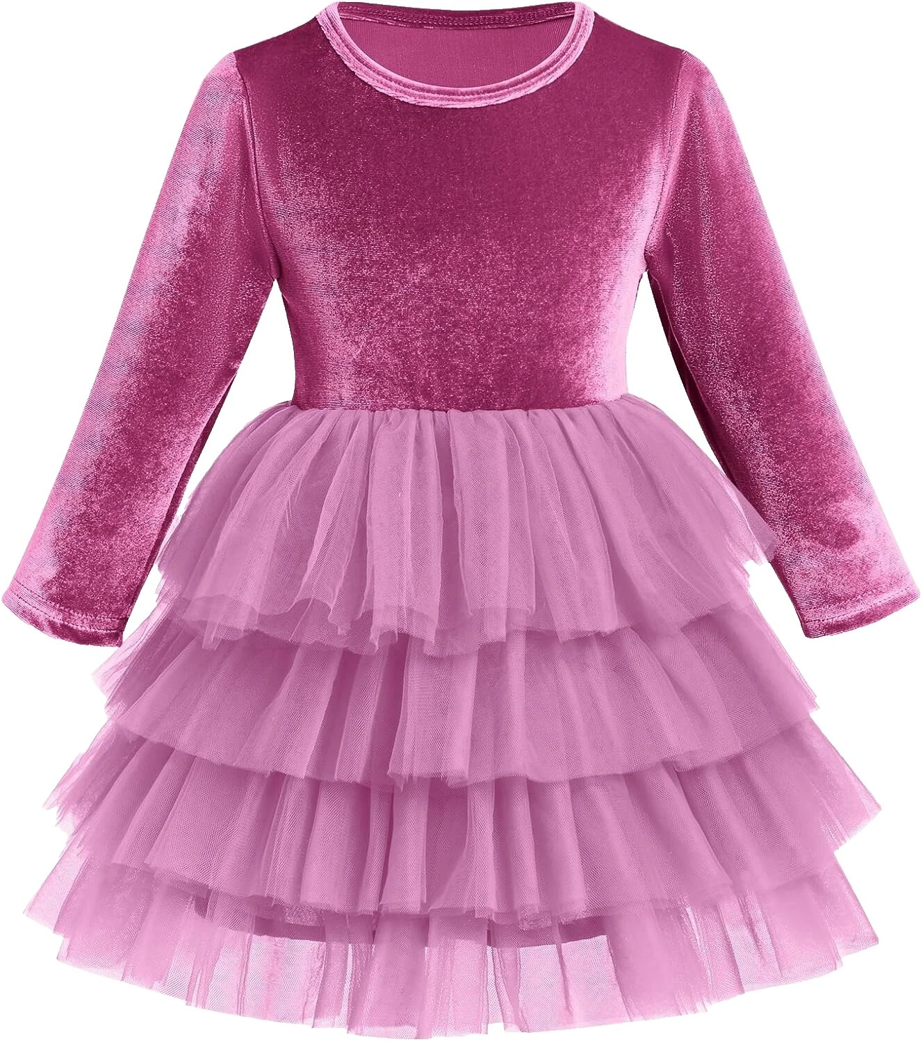 Long Sleeve Dresses 7 Size for Girls