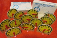 Vintage 2 box sets, 2.. JUDY INSTRUCTO Mini Clocks 209041 w/ Stands Telling Time