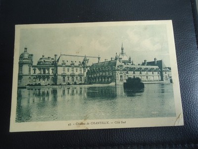 AK Château de Chantilly - Südseite - Briefmarke 20c Sämaschine gestempelt